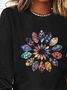 Hippie Flower Vitality Casual Women's T-shirt