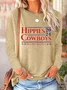 Crew Neck Casual Hippie T-Shirt