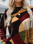 Loose Crew Neck Casual Sweatshirt