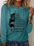 Skeleton print casual T-shirt