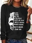 Skeleton print casual T-shirt