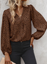 Casual V Neck Blouse