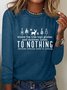 Tree Tops Glisten Christmas Vibes Casual Long Sleeve Shirt