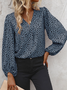 Casual V Neck Blouse