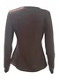 Others Casual Geometric Jersey Blouse