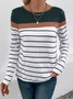 Crew Neck Casual Blouse