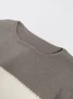 Casual Loose Color Block Sweater