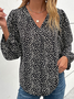 Casual V Neck Blouse
