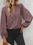 Casual V Neck Blouse