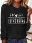 Tree Tops Glisten Christmas Vibes Casual Long Sleeve Shirt