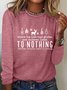 Tree Tops Glisten Christmas Vibes Casual Long Sleeve Shirt
