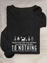 Tree Tops Glisten Christmas Vibes Casual Long Sleeve Shirt