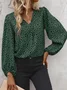 Casual V Neck Blouse