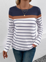 Crew Neck Casual Blouse