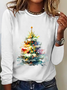 Christmas Tree Casual Long Sleeve Shirt
