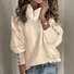 Lace Plain Casual Blouse