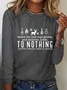 Tree Tops Glisten Christmas Vibes Casual Long Sleeve Shirt