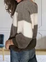 Casual Loose Color Block Sweater
