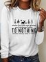 Tree Tops Glisten Christmas Vibes Casual Long Sleeve Shirt
