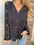 Knitted V Neck Casual Cardigan