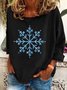 Winter Snowflake Casual Sweatshirt
