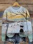 Loose Vintage Floral Sweater