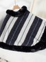 Fur Collar Elegant Cloak