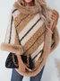 Fur Collar Elegant Cloak