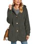 Loose Hoodie Buckle Casual Teddy Jacket