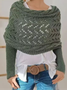 Shawl Regular Fit Vintage Acrylic Sweater