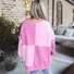 Loose Color Block Casual Crew Neck Sweatshirt