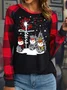 Christmas Loose Casual Others Blouse