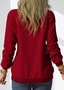 Zipper Casual Sweatshirt