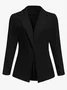 Plain Regular Fit Buckle Urban Blazer