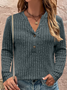 Regular Fit Plain Cotton Sweater