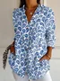 Shawl Collar Four-Side Projectile Casual Shirt