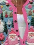 Women's Christmas Santa Claus 3D Printing Print Cardigan