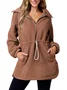 Loose Casual Shawl Collar Sweatshirt