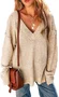 Casual V Neck Wool/Knitting Sweater