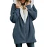 Zipper Solid Sweet Long Sleeve Hoodie & Coat