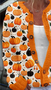 Lady Cute Pumpkin Crew Neck Casual Regular Fit Cardigan