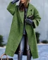 Plain Long Sleeve Buttoned Casual Outwear