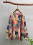 Funny cat Casual Knitted Loose Sweater