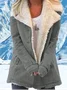 Cotton Lapel Collar Casual Leather & Faux Leather