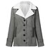 Cotton Lapel Collar Casual Leather & Faux Leather