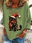 Hope Your Christmas Is Meowy and Bright Casual Sweatshirt