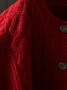 Women's Retro Artistic Loose Casual Button Cardigan Sweater