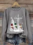 Women's Christmas Print Casual Sweatshirt