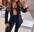 Plain Lapel Collar Regular Fit Casual Blazer