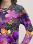 Floral Casual Crew Neck T-Shirt